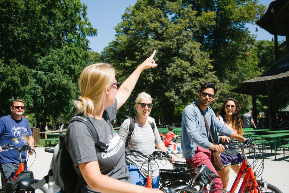 Munich: Bike Tour with Beer Garden Break - Eisbachwelle surfers and the Isar: Munich’s playful nature side