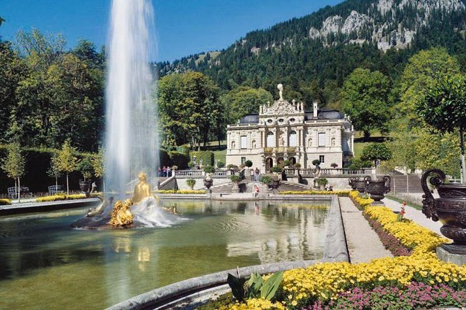 Neuschwanstein & Linderhof Castle Luxury Private Tour from Munich - Linderhof Palace: the garden-and-palace side of Ludwig II